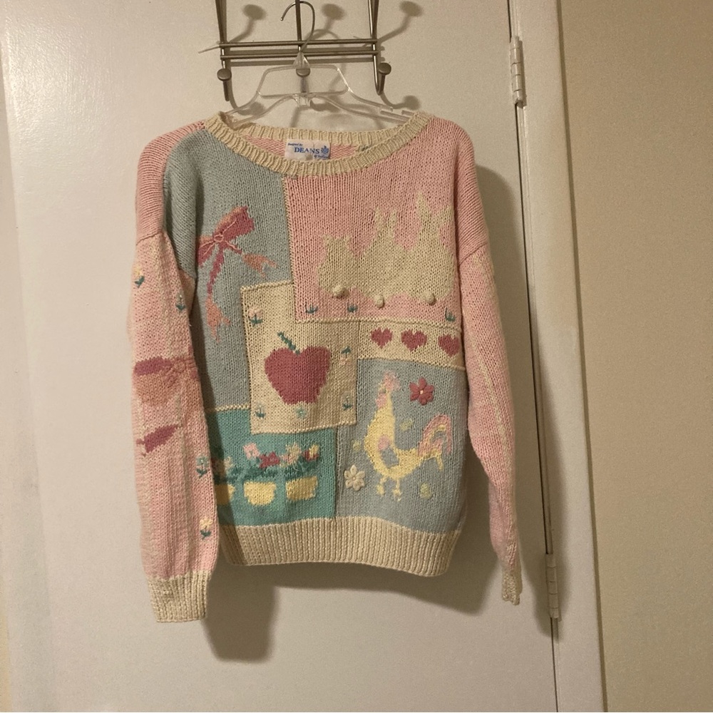 Vintage Deans of Scotland Ugly Easter Sweater